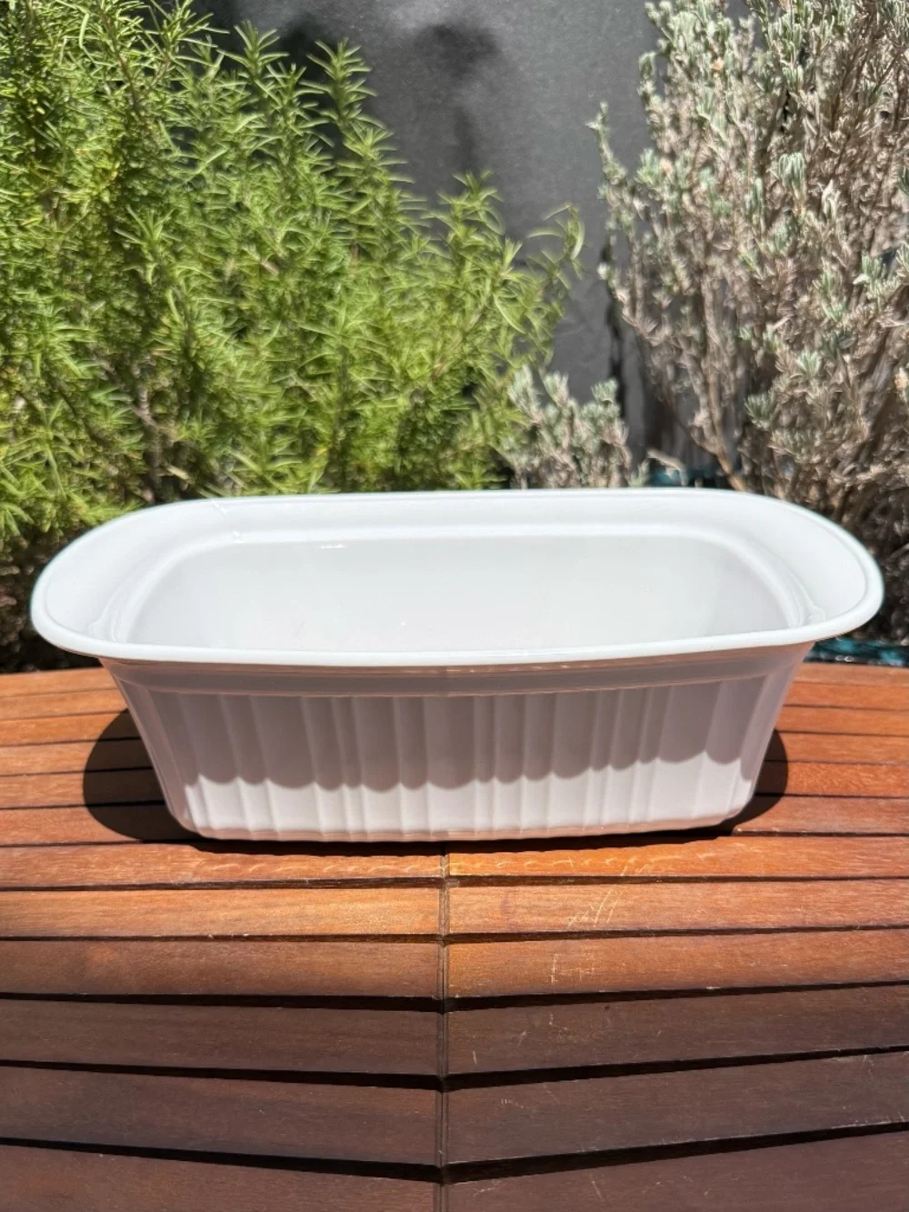 Vintage CorningWare French White 1.75 Qt Oval Baking Dish Made in USA